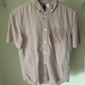 Pale pink button down